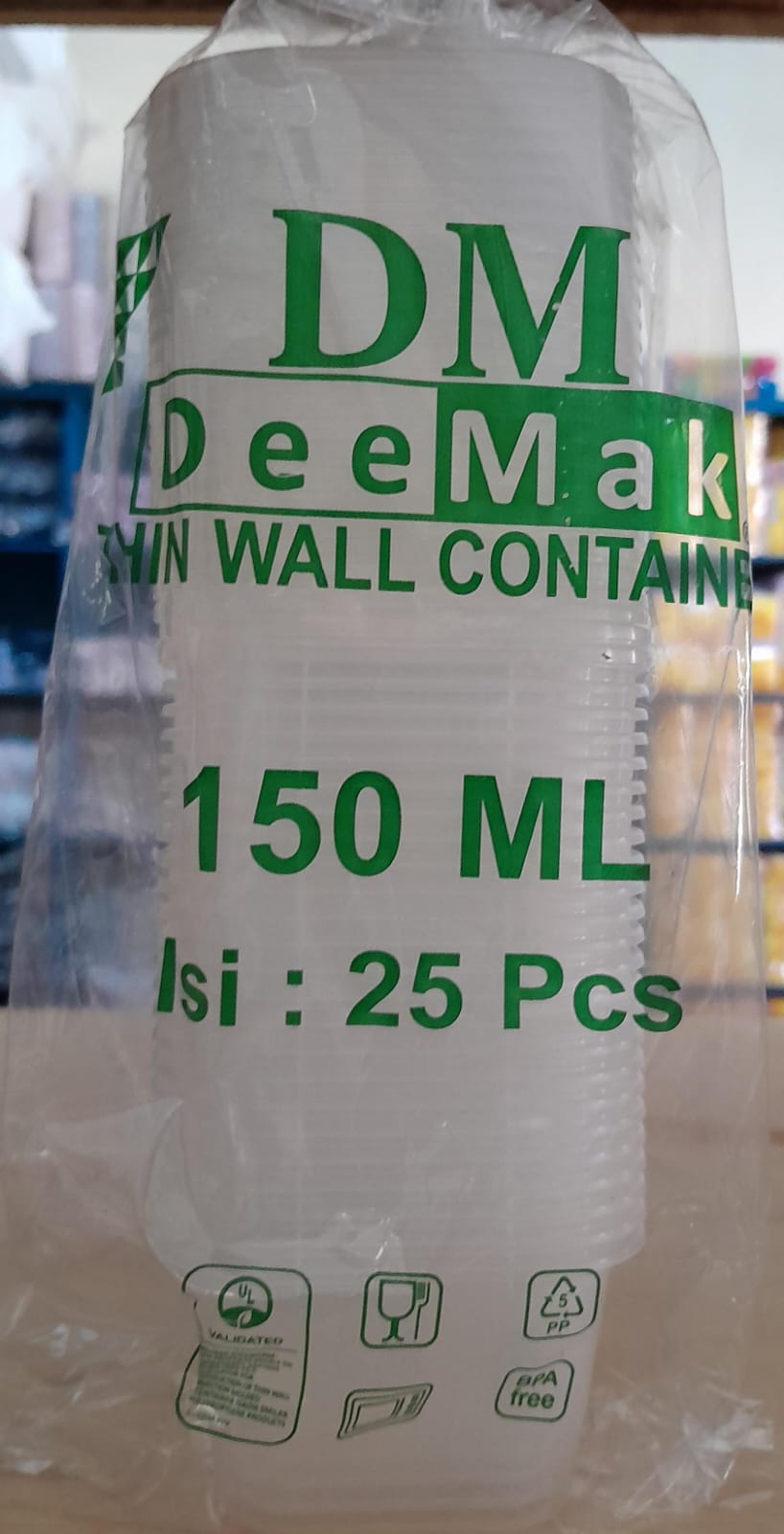 thin wall 150ml 25pcs