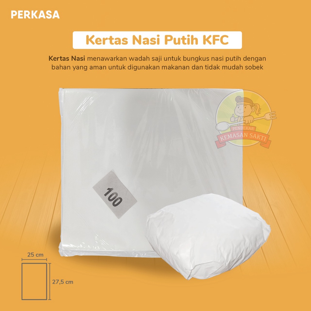 kertas nasi kfc anti lengket