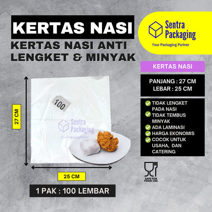 kertas nasi kfc anti lengket